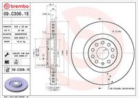 BREMBO 09C30611 - Disco de freno - PRIME LINE - UV Coated