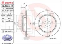 BREMBO 09B26511 - Disco de freno - PRIME LINE - UV Coated