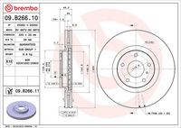 BREMBO 09B26610 - Disco de freno - PRIME LINE