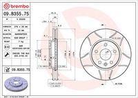 BREMBO 09B35575 - Disco de freno - XTRA LINE - Max
