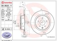 BREMBO 09B52211 - Disco de freno - PRIME LINE - UV Coated