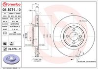 BREMBO 09B75411 - Disco de freno - PRIME LINE - UV Coated