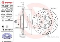 BREMBO 09B75421 - Disco de freno - PRIME LINE - UV Coated