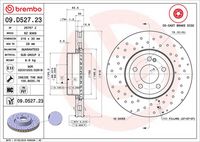 BREMBO 09.D527.23 - Disco de freno