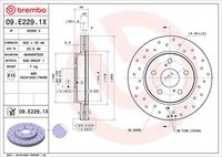 BREMBO 09E22911 - Disco de freno - PRIME LINE - UV Coated