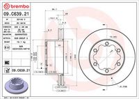 BREMBO 09C63921 - Disco de freno - PRIME LINE - UV Coated