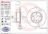 BREMBO 09C64911 - Disco de freno - PRIME LINE - UV Coated