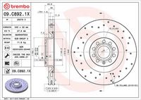BREMBO 09C8921X - Disco de freno - XTRA LINE - Xtra