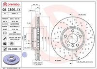 BREMBO 09C89611 - Disco de freno - PRIME LINE - UV Coated