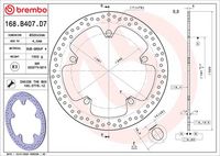 BREMBO 68B407D7 - Disco de freno