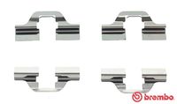 BREMBO A02205 - Kit de accesorios, pastillas de frenos - PRIME LINE