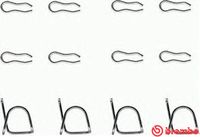 BREMBO A02239 - Kit de accesorios, pastillas de frenos - PRIME LINE