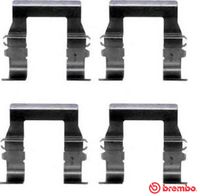 BREMBO A02236 - Kit de accesorios, pastillas de frenos - PRIME LINE