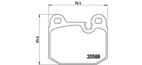 BREMBO P 06 006 - Juego de pastillas de freno