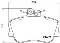 BREMBO P 06 017 - Juego de pastillas de freno
