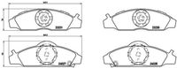 BREMBO P15008 - Juego de pastillas de freno - PRIME LINE