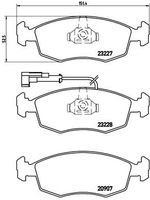 BREMBO P23121 - Juego de pastillas de freno - PRIME LINE