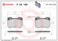 BREMBO P23129 - Juego de pastillas de freno - PRIME LINE