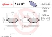 BREMBO P23137X - Juego de pastillas de freno - XTRA LINE
