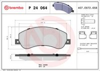 BREMBO P 24 064 - Juego de pastillas de freno