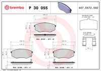 BREMBO P30055X - Juego de pastillas de freno - XTRA LINE
