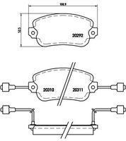 BREMBO P23007 - Juego de pastillas de freno - PRIME LINE
