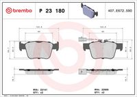 BREMBO P23180 - Juego de pastillas de freno - PRIME LINE
