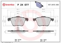 BREMBO P24077X - Juego de pastillas de freno - XTRA LINE