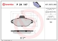 BREMBO P24147X - Juego de pastillas de freno - XTRA LINE