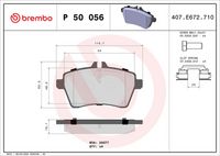 BREMBO P50056 - Juego de pastillas de freno - PRIME LINE