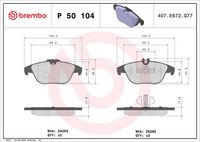 BREMBO P50104 - Juego de pastillas de freno - PRIME LINE