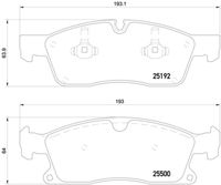 BREMBO P50108 - Juego de pastillas de freno - PRIME LINE