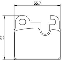 BREMBO P06004 - Juego de pastillas de freno - PRIME LINE