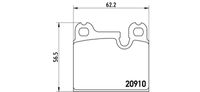 BREMBO P06005 - Juego de pastillas de freno - PRIME LINE
