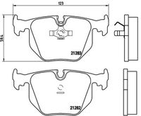 BREMBO P06016 - Juego de pastillas de freno - PRIME LINE