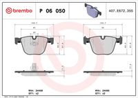 BREMBO P06050 - Juego de pastillas de freno - PRIME LINE