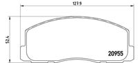 BREMBO P54006 - Juego de pastillas de freno - PRIME LINE