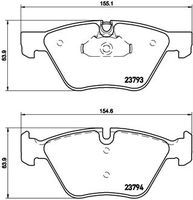 BREMBO P06057X - Juego de pastillas de freno - XTRA LINE
