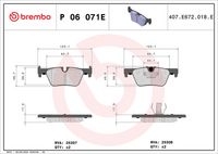 BREMBO P06071 - Juego de pastillas de freno - PRIME LINE