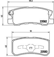 BREMBO P 54 031 - Juego de pastillas de freno
