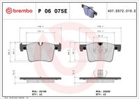 BREMBO P06075 - Juego de pastillas de freno - PRIME LINE