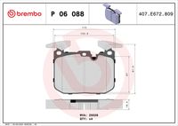 BREMBO P06088X - Juego de pastillas de freno - XTRA LINE