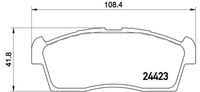 BREMBO P54049 - Juego de pastillas de freno - PRIME LINE