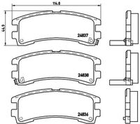 BREMBO P56017 - Juego de pastillas de freno - PRIME LINE