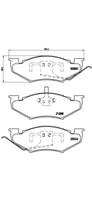 BREMBO P11005 - Juego de pastillas de freno - PRIME LINE