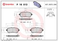 BREMBO P16013X - Juego de pastillas de freno - XTRA LINE