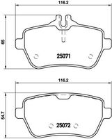 BREMBO P50103 - Juego de pastillas de freno - PRIME LINE