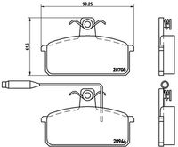 BREMBO P23024 - Juego de pastillas de freno - PRIME LINE