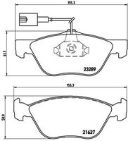 BREMBO P23077X - Juego de pastillas de freno - XTRA LINE