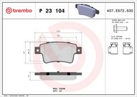 BREMBO P23104 - Juego de pastillas de freno - PRIME LINE